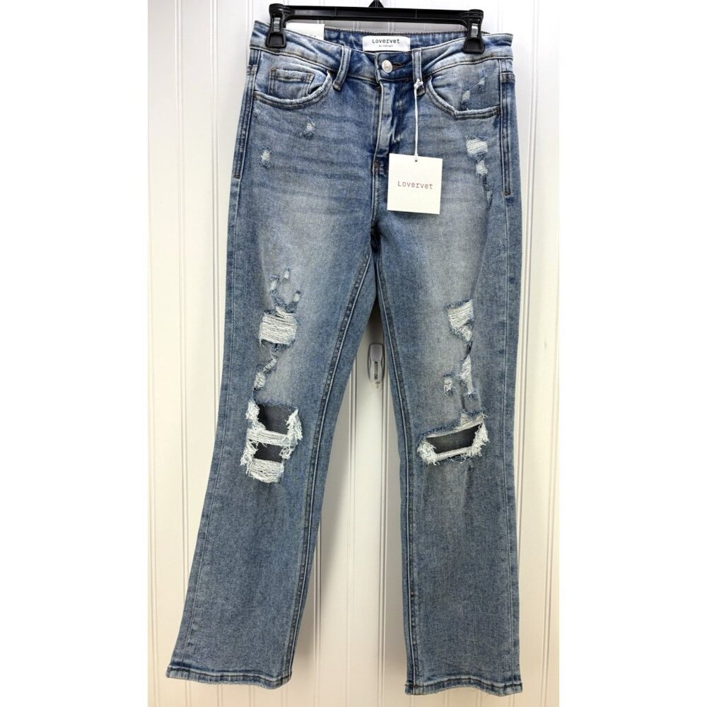 LOVERVET by VERVET Jeans Women's size 26 High Rise Slim Straight Distressed 26/3